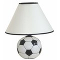 Ore International Ore International 604SC Ceramic Soccer Ball Table Lamp 604SC